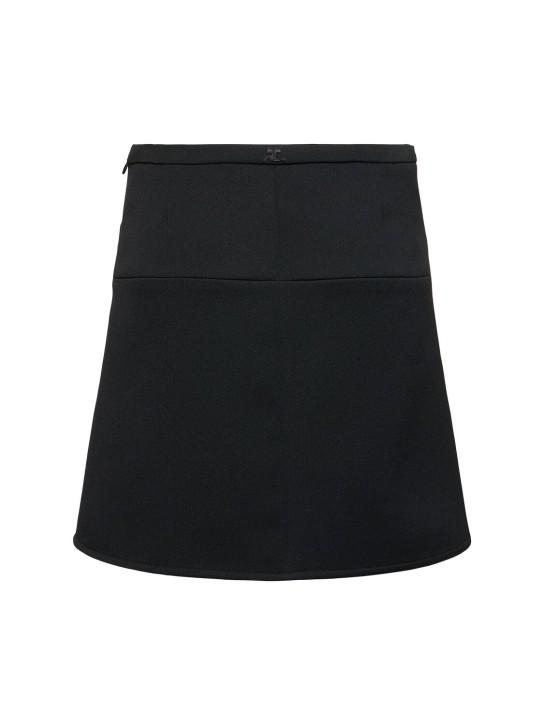 Courrèges: Ellipse twill mini skirt - women_4 | Luisa Via Roma