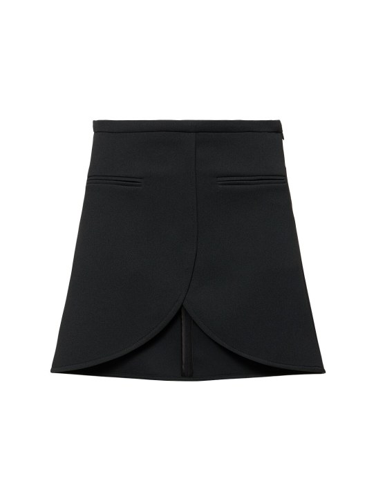 Courreges: Ellipse twill mini skirt - women_0 | Luisa Via Roma