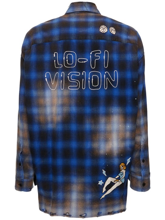 Mihara Yasuhiro: Vintage check cotton shirt - men_4 | Luisa Via Roma