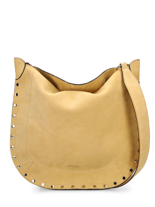 Isabel Marant: Oskan soft suede shoulder bag - Toffee - women_0 | Luisa Via Roma
