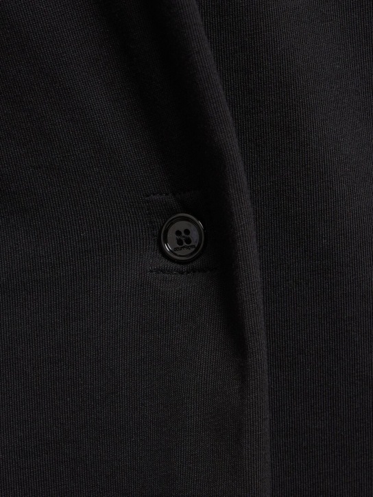Courreges: Vestido corto de algodón - Negro - women_1 | Luisa Via Roma