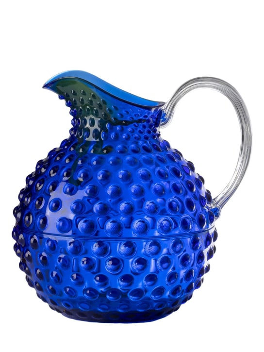 Mario Luca Giusti: Sister Rosetta acrylic pitcher - Royal Blue - ecraft_0 | Luisa Via Roma