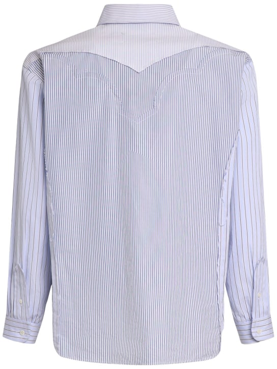 Maison Margiela: Long-sleeved shirt - Mavi - men_1 | Luisa Via Roma