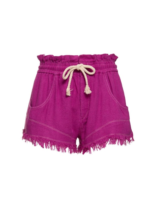 Marant Etoile: Talapiz drawstring silk shorts - Pembe - women_0 | Luisa Via Roma