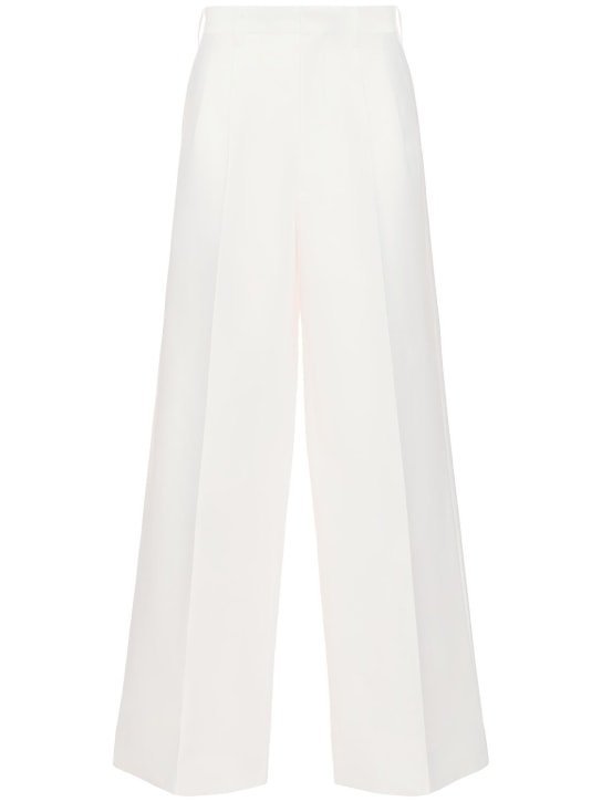 JUNYA WATANABE: Pantalon en sergé Monofilament - Blanc - women_0 | Luisa Via Roma