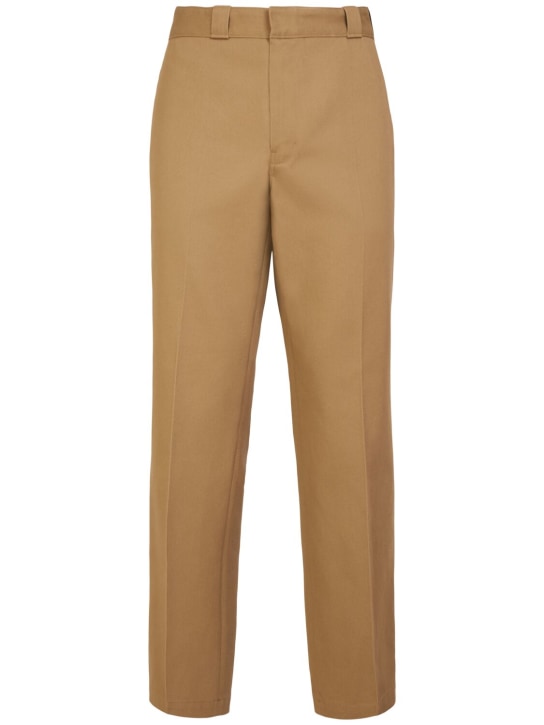 Maison Margiela: Poly & cotton twill pants - men_0 | Luisa Via Roma