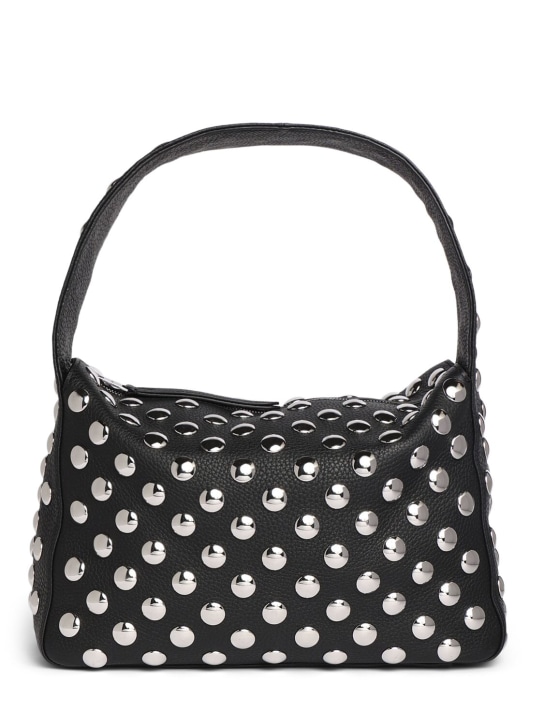 Khaite: Elena grained leather shoulder bag - Black - women_0 | Luisa Via Roma