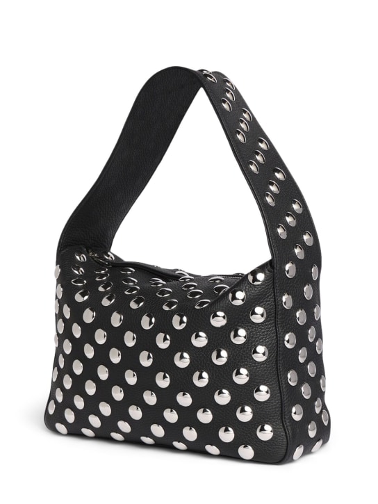 Khaite: Bolso Elena de piel de grano - Negro - women_1 | Luisa Via Roma