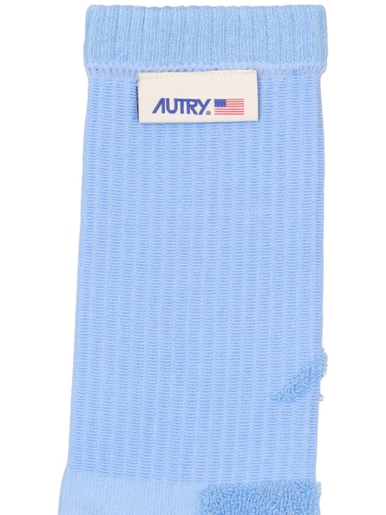 Autry: Chaussettes unisexes - Light Blue - men_1 | Luisa Via Roma