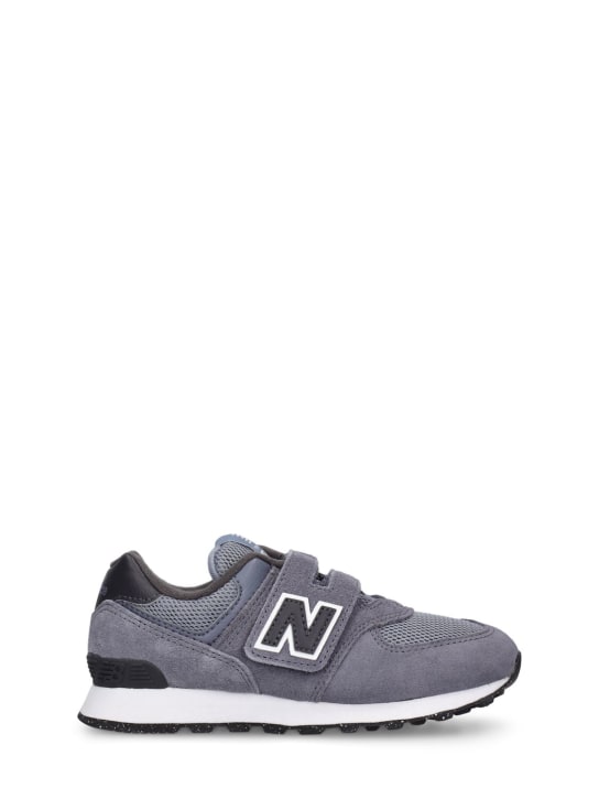 New Balance: 574运动鞋 - 深灰色 - kids-girls_0 | Luisa Via Roma