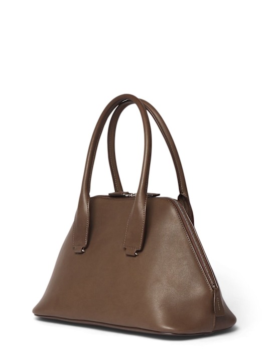 The Row: Medium Devon saddle shiny leather bag - women_1 | Luisa Via Roma