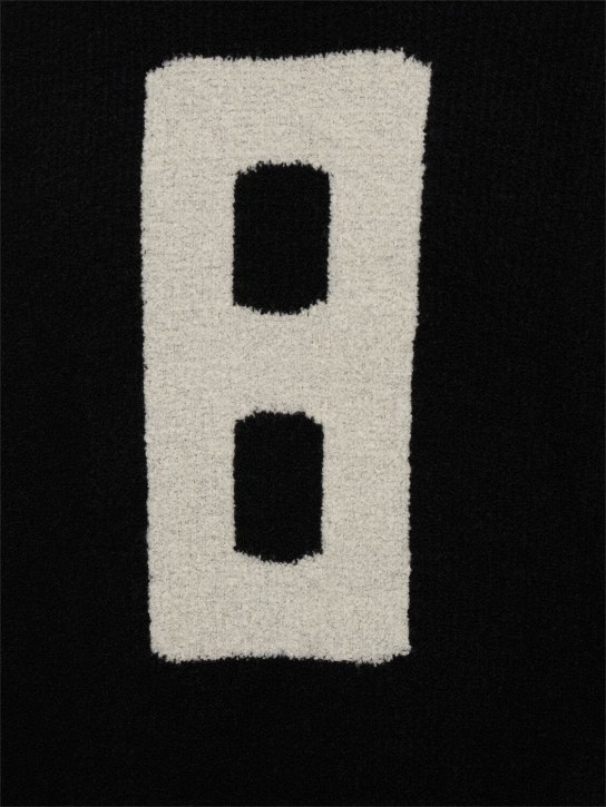 Fear of God: Wool blend logo hoodie - men_3 | Luisa Via Roma