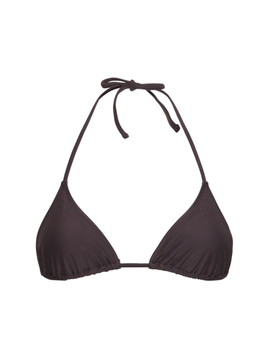 Tropic Of C: Top bikini a triangolo Praia - Marrone - women_0 | Luisa Via Roma