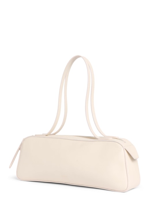 Khaite: Sac porté épaule en cuir lisse Simona - Crème - women_1 | Luisa Via Roma