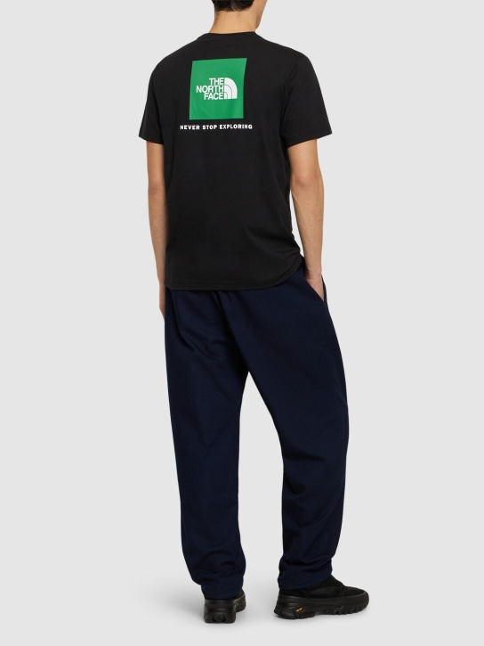 The North Face: T-shirt Redbox stampata - Black/Green - men_1 | Luisa Via Roma