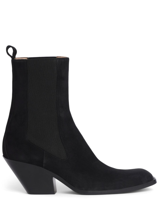 Khaite: 90mm Austin ankle boots - Black - women_0 | Luisa Via Roma