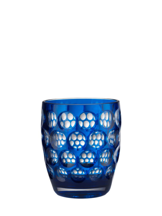 Mario Luca Giusti: Set of 6 Lente acrylic glasses - Royal Blue - ecraft_0 | Luisa Via Roma