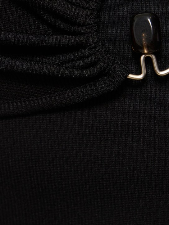 Christopher Esber: Orbit ring midi skirt - Black - women_3 | Luisa Via Roma