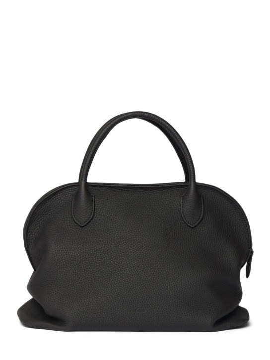The Row: Kew bowling matte grained leather bag - women_0 | Luisa Via Roma