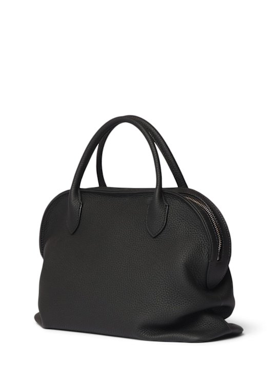 The Row: Kew bowling matte grained leather bag - women_1 | Luisa Via Roma