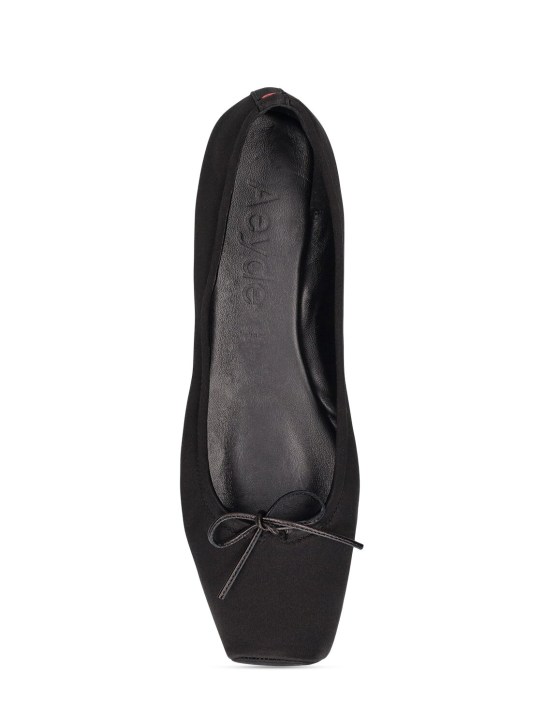 Aeyde: 5mm Gabriella satin flats - women_4 | Luisa Via Roma