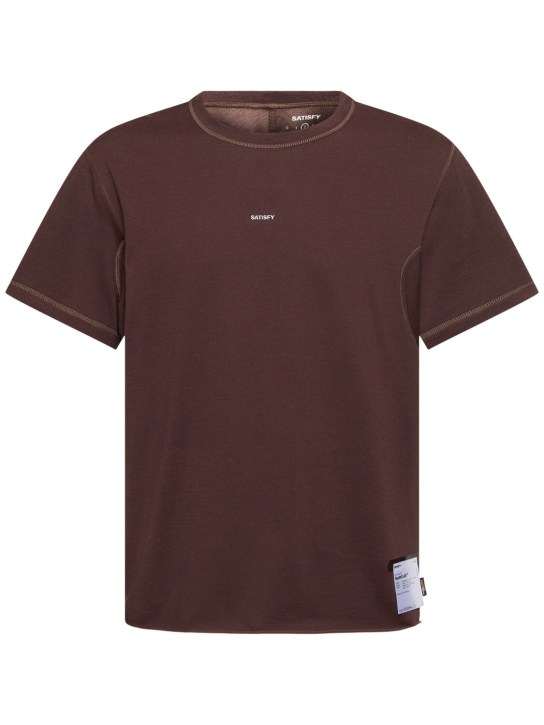 Satisfy: SoftCell Cordura Climb平纹针织T恤 - 棕色 - men_0 | Luisa Via Roma