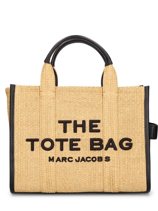 Marc Jacobs: Borsa shopping The Medium Tote in rafia - Natural - women_0 | Luisa Via Roma