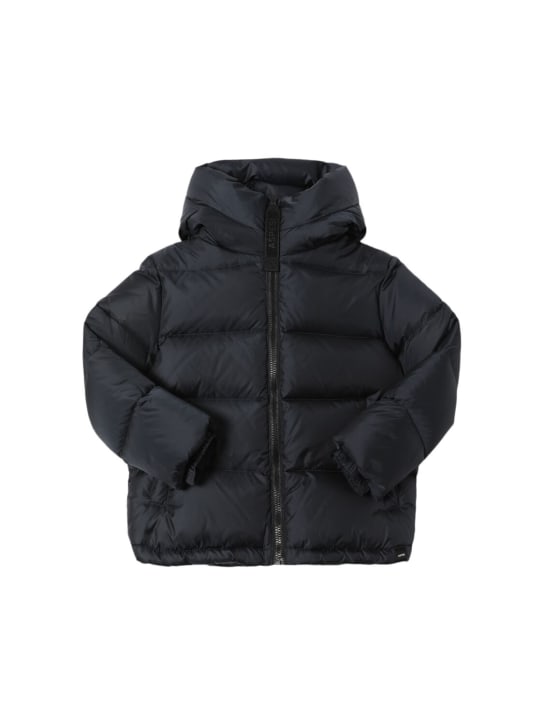 ASPESI: Hooded nylon down jacket - Mavi - kids-girls_0 | Luisa Via Roma