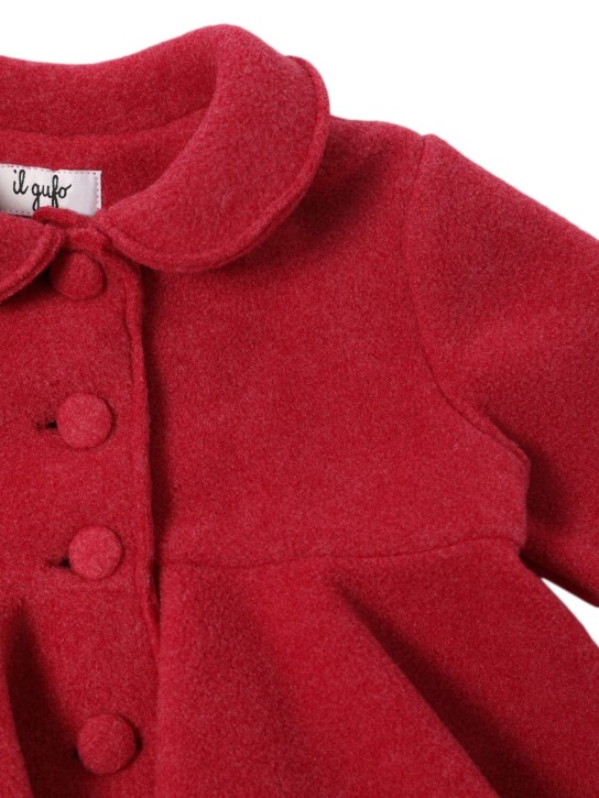 Il Gufo: Viscose blend coat - Fuchsia - kids-girls_1 | Luisa Via Roma