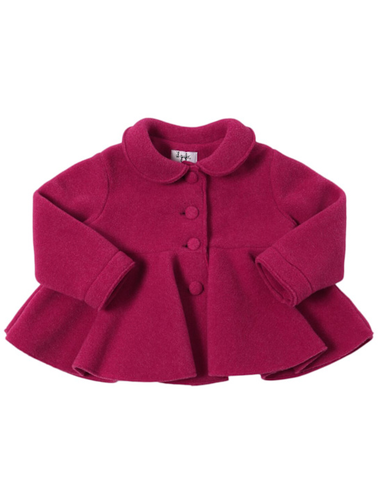 Il Gufo: Viscose blend coat - Fuchsia - kids-girls_0 | Luisa Via Roma