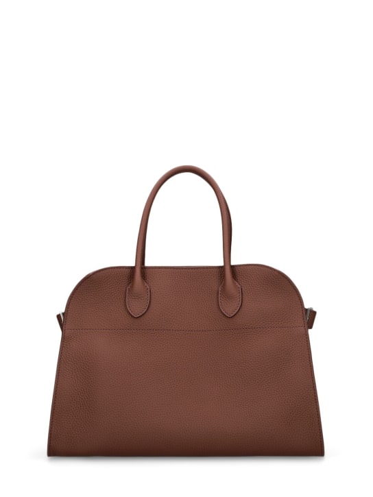 The Row: Soft Margaux 12 grain leather bag - women_0 | Luisa Via Roma