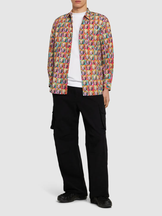 Comme des Garçons Shirt: Andy Warhol printed cotton poplin shirt - Multicolor - men_1 | Luisa Via Roma