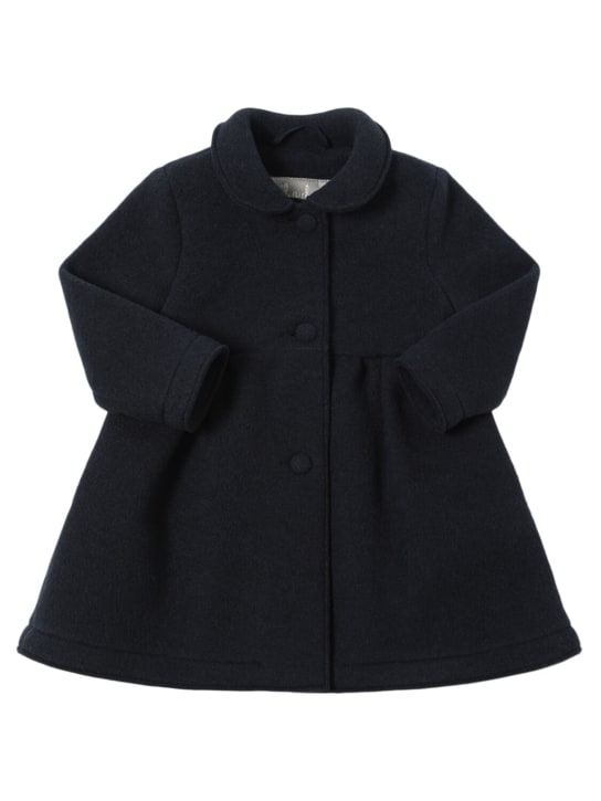 Il Gufo: Wool blend cloth coat - Blue - kids-girls_0 | Luisa Via Roma