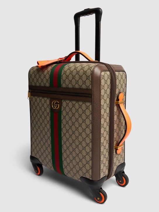 Gucci: Petite valise cabine Gucci Savoy - Beige/Orange - men_1 | Luisa Via Roma