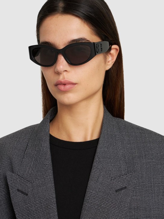 Balenciaga: Sonnenbrille aus Acetat „BB0324SK Eastman“ - Schwarz - women_1 | Luisa Via Roma