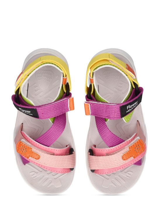 Flower Mountain: Strap sandals - Multicolor - kids-girls_1 | Luisa Via Roma