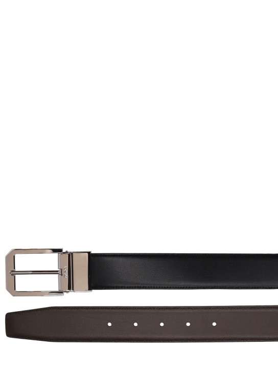 Zegna: 3.5cm Reversible leather belt - men_1 | Luisa Via Roma