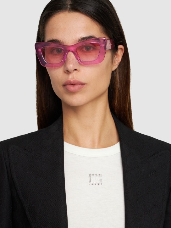 Gucci: Occhiali da sole cat-eye GG1552S - Viola - women_1 | Luisa Via Roma