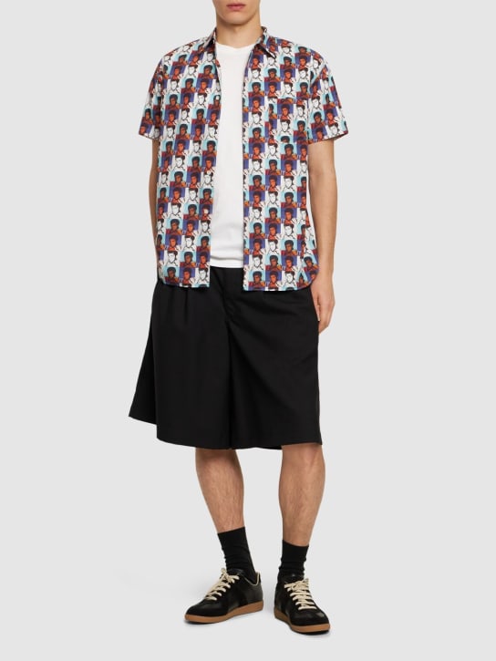 Comme des Garçons Shirt: Camiseta de algodón estampada - Multicolor - men_1 | Luisa Via Roma