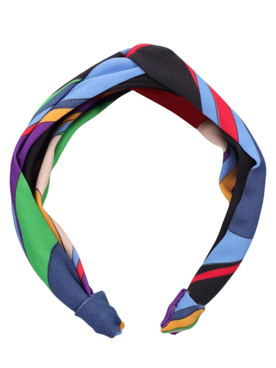 Pucci: Printed viscose headband - Multicolor - kids-girls_1 | Luisa Via Roma