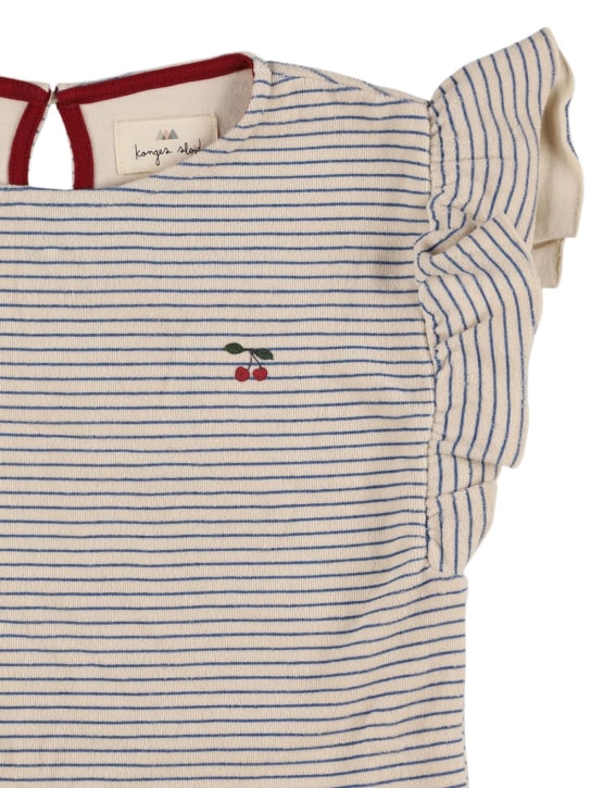 Konges Sløjd: T-shirt en jersey de coton biologique à rayures - Multicolore - kids-girls_1 | Luisa Via Roma