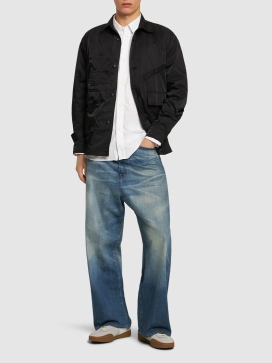 JUNYA WATANABE: Cotton selvedge denim jeans - Çivit Rengi - men_1 | Luisa Via Roma
