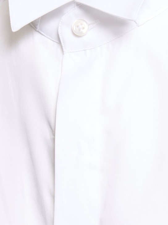 Tagliatore: Classic cotton shirt - Beyaz - men_1 | Luisa Via Roma