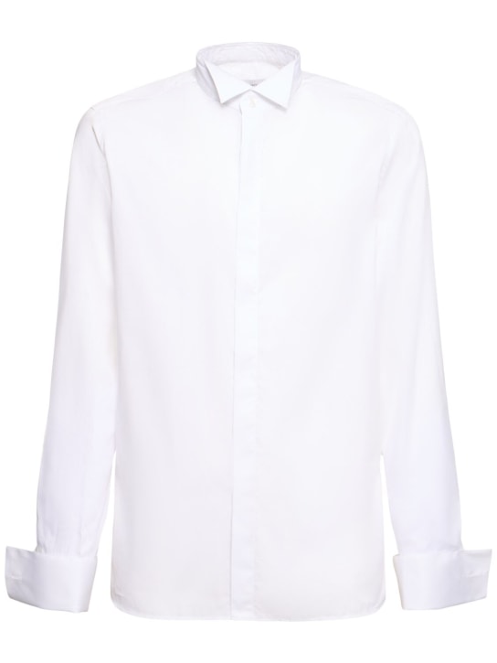 Tagliatore: 经典棉质衬衫 - 白色 - men_0 | Luisa Via Roma