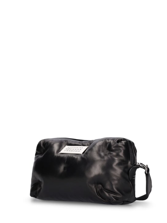 Maison Margiela: Glam Slam leather camera bag - Black - women_1 | Luisa Via Roma