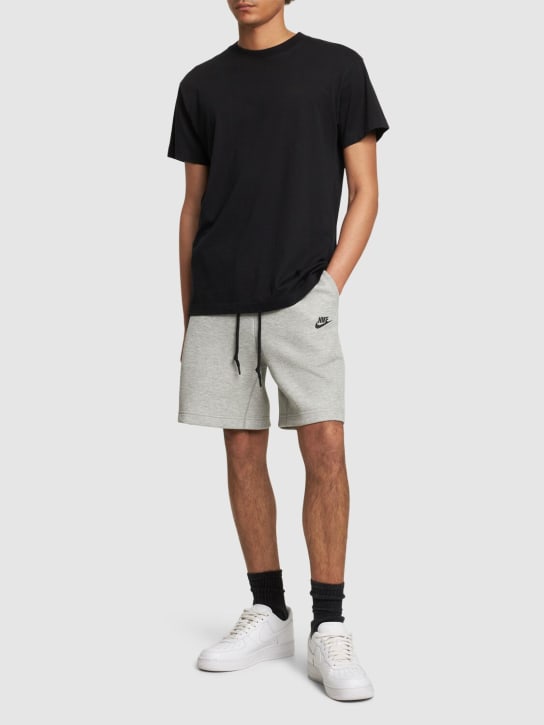 Nike: Tech fleece shorts - Dk Grey Heather - men_1 | Luisa Via Roma
