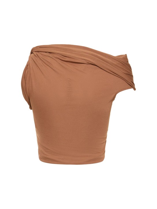 Sienna twist-shoulder crop top - Rick Owens - Women  | Luisaviaroma