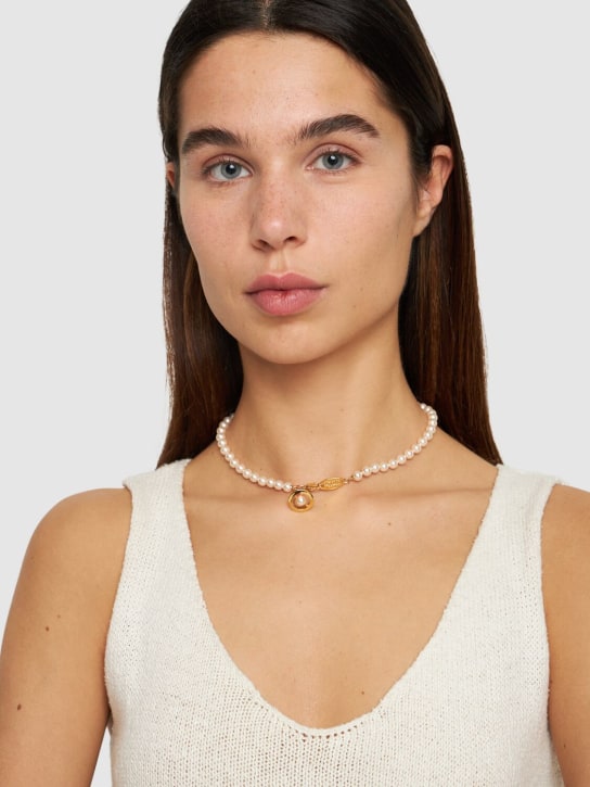 Vivienne Westwood: Simonetta imitation pearl necklace - women_1 | Luisa Via Roma