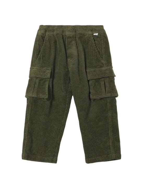 Il Gufo: Stretch cotton corduroy pants - Yeşil - kids-boys_0 | Luisa Via Roma