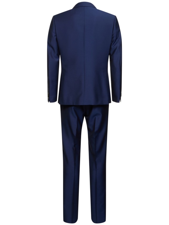 Zegna: Wool & mohair tailored suit - Utility Blue - men_5 | Luisa Via Roma